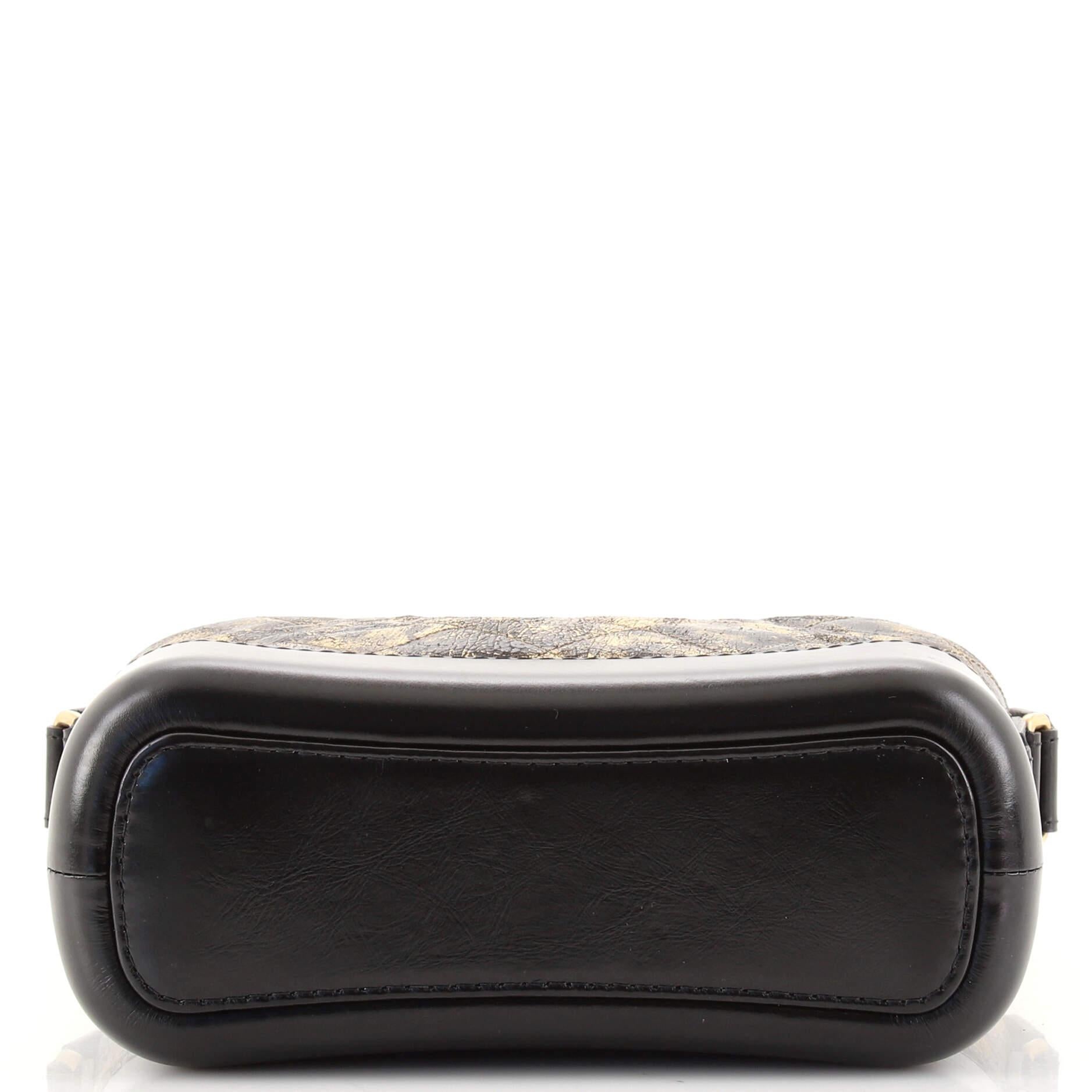 Women's or Men's Chanel Gabrielle Hobo Quilted Crumpled Goatskin Small