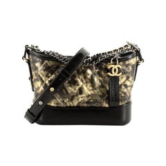 Chanel Gabrielle Hobo Quilted Crumpled Goatskin Small
