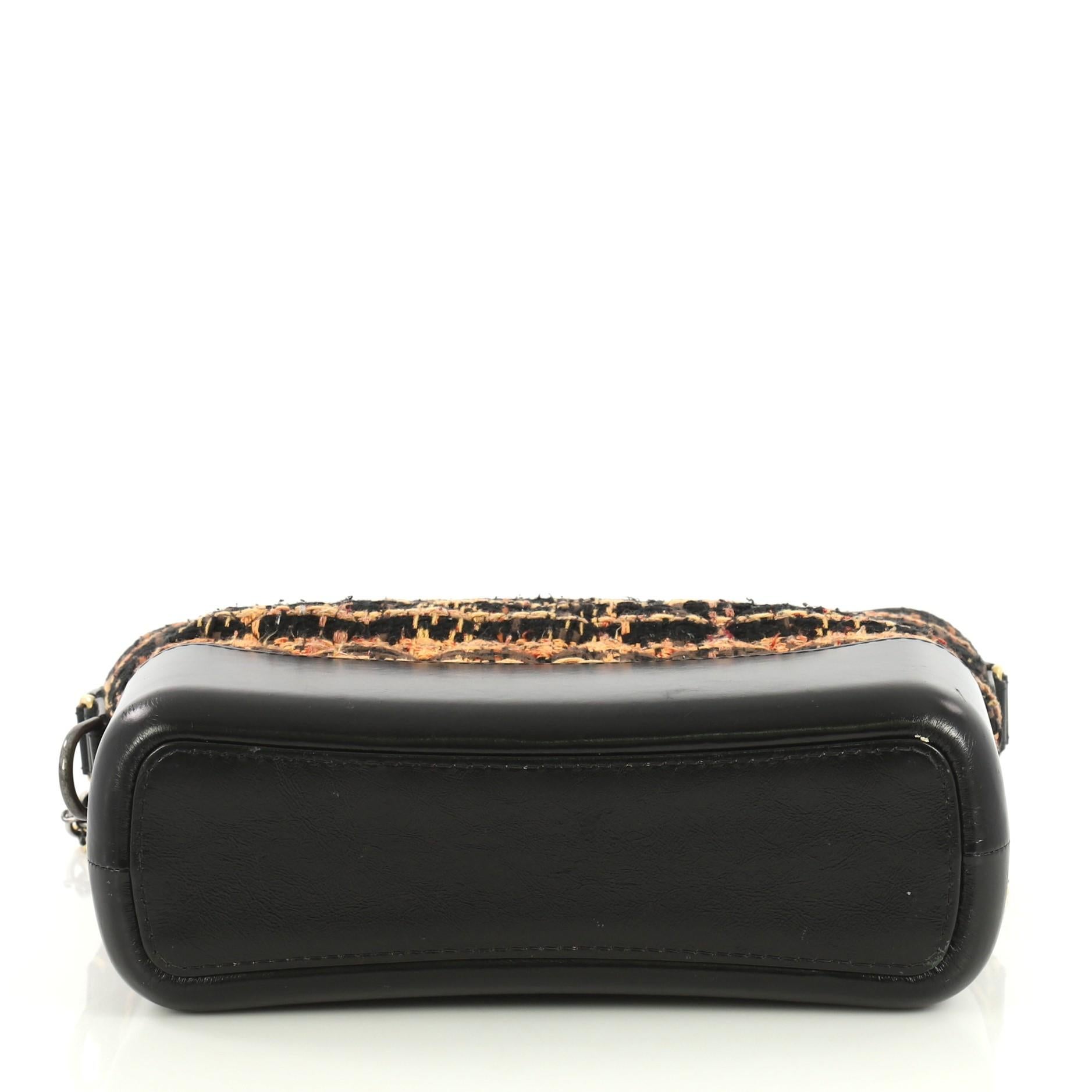 Women's Chanel Gabrielle Hobo Quilted Tweed and Calfskin Medium