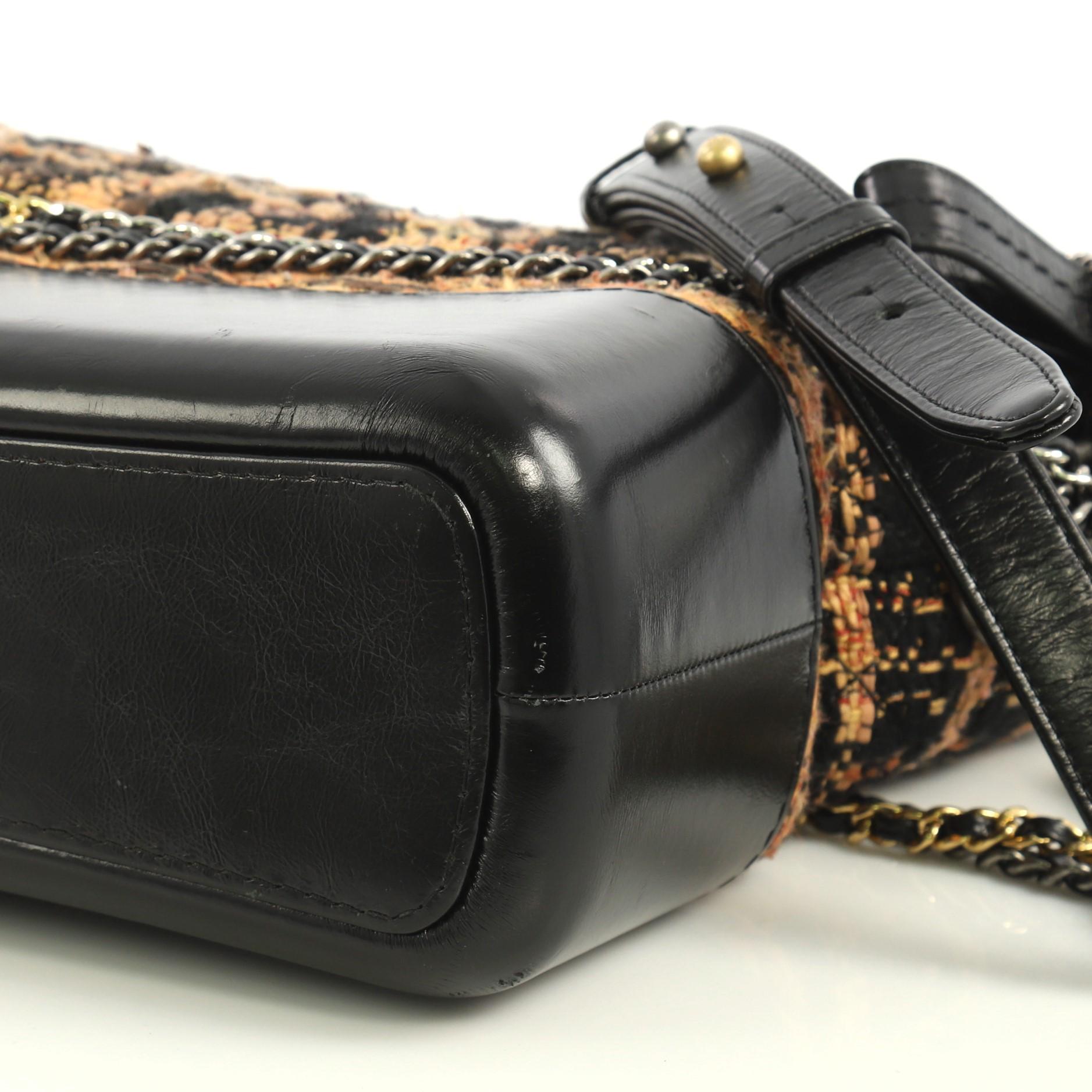 Chanel Gabrielle Hobo Quilted Tweed and Calfskin Medium 1