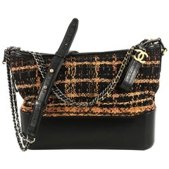 Chanel Gabrielle Hobo Quilted Tweed and Calfskin Medium