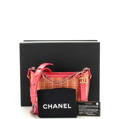 Chanel Gabrielle Hobo Rattan and Calfskin Small