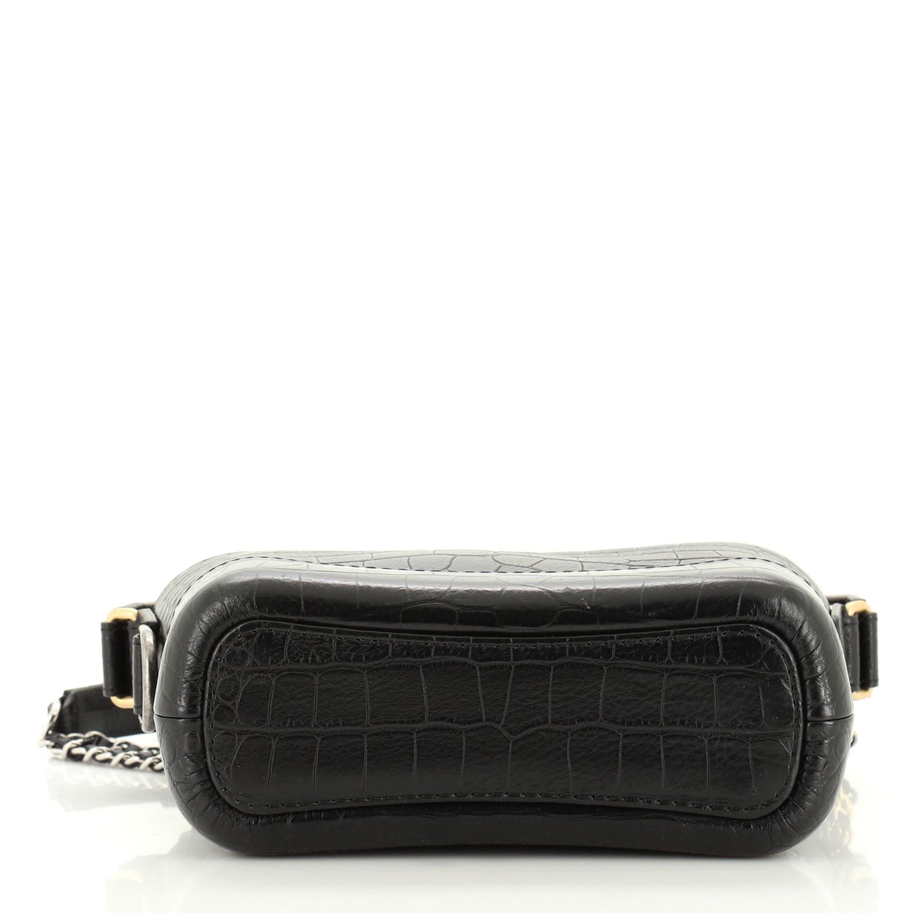 chanel gabrielle croc embossed price
