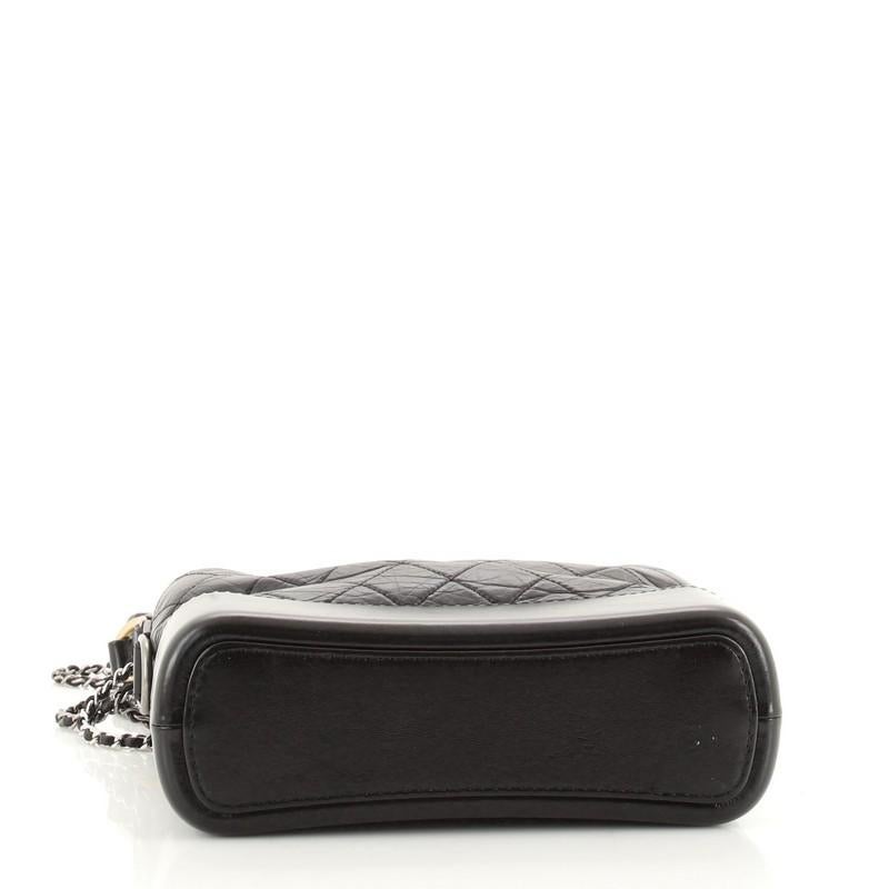 da uomo o donna Chanel Gabrielle Hobo con manico con logo in pelle di vitello invecchiata trapuntata Small
