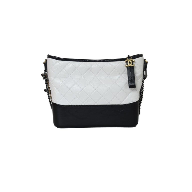 Chanel Gabrielle Medium Hobo Bag Black White For Sale at 1stDibs  chanel  gabrielle bag medium, chanel gabrielle white, chanel gabrielle bag small