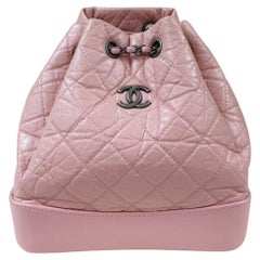 Chanel Gabrielle Pink Aged Backpack
