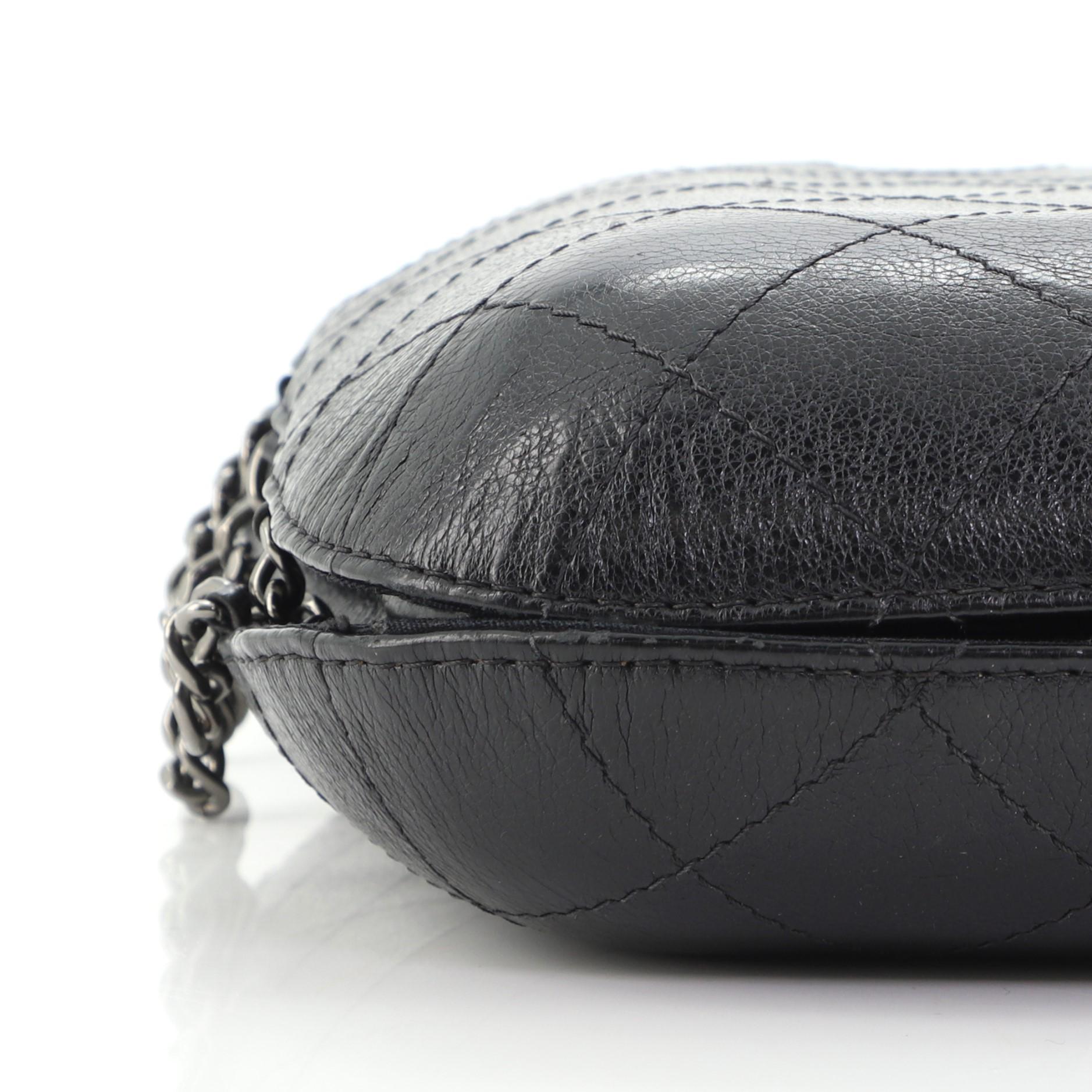 Women's or Men's Chanel Gabrielle Purse Bag Quilted Caviar