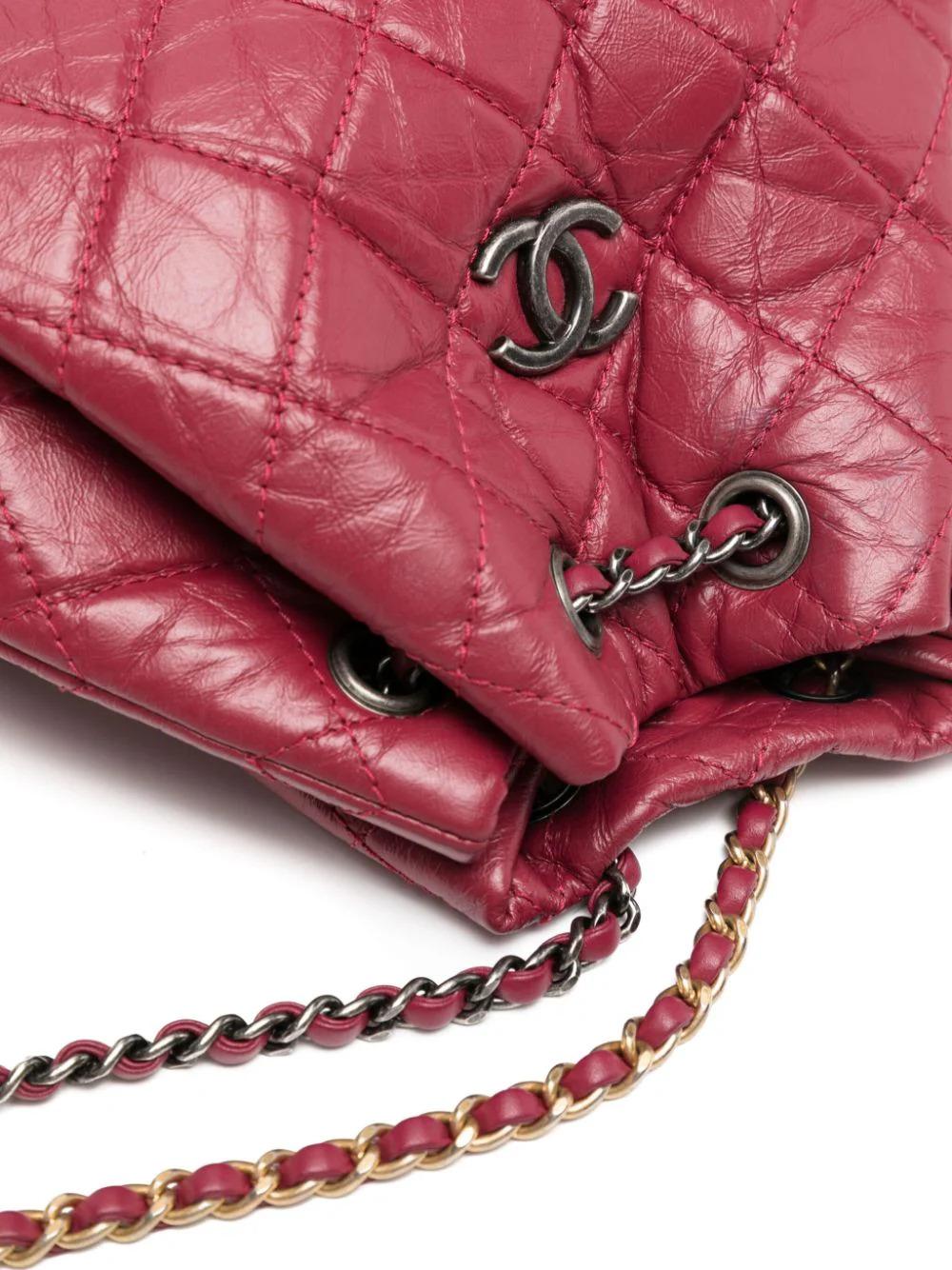 Women's or Men's Chanel Gabrielle Red Backpack For Sale