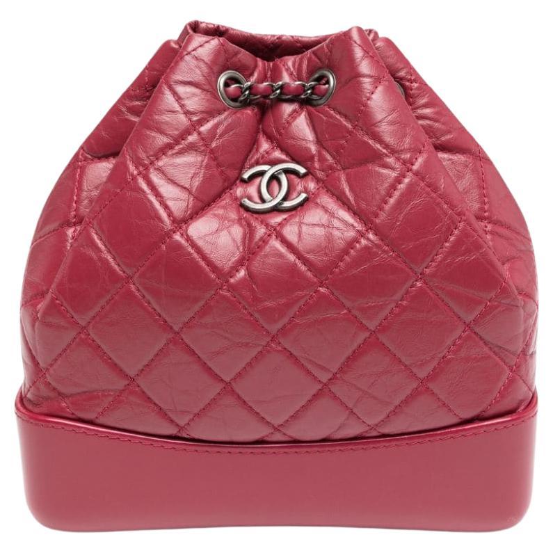 Chanel Gabrielle Red Backpack For Sale