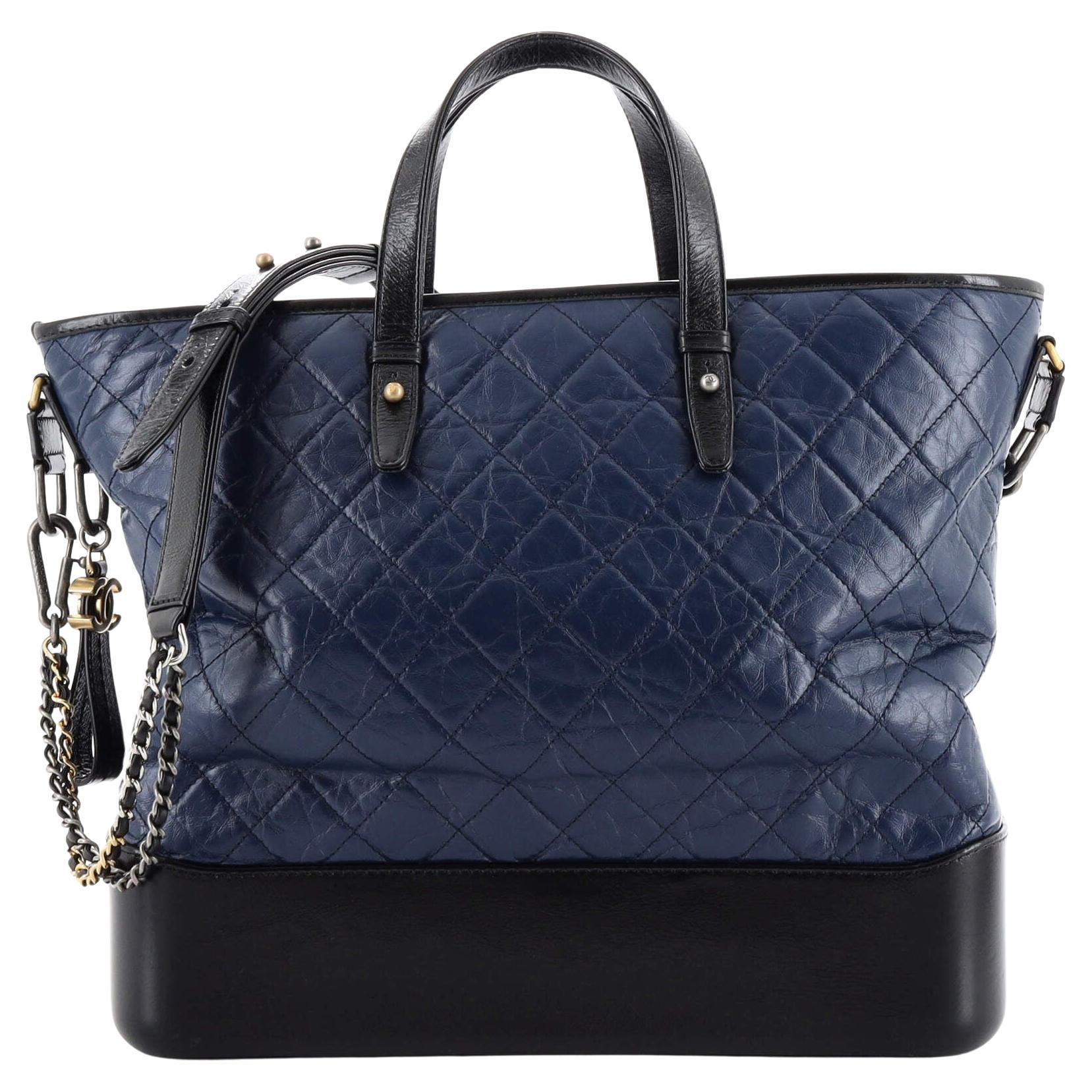 Chanel Gabrielle Shopping Tote Quilted Calfskin Large