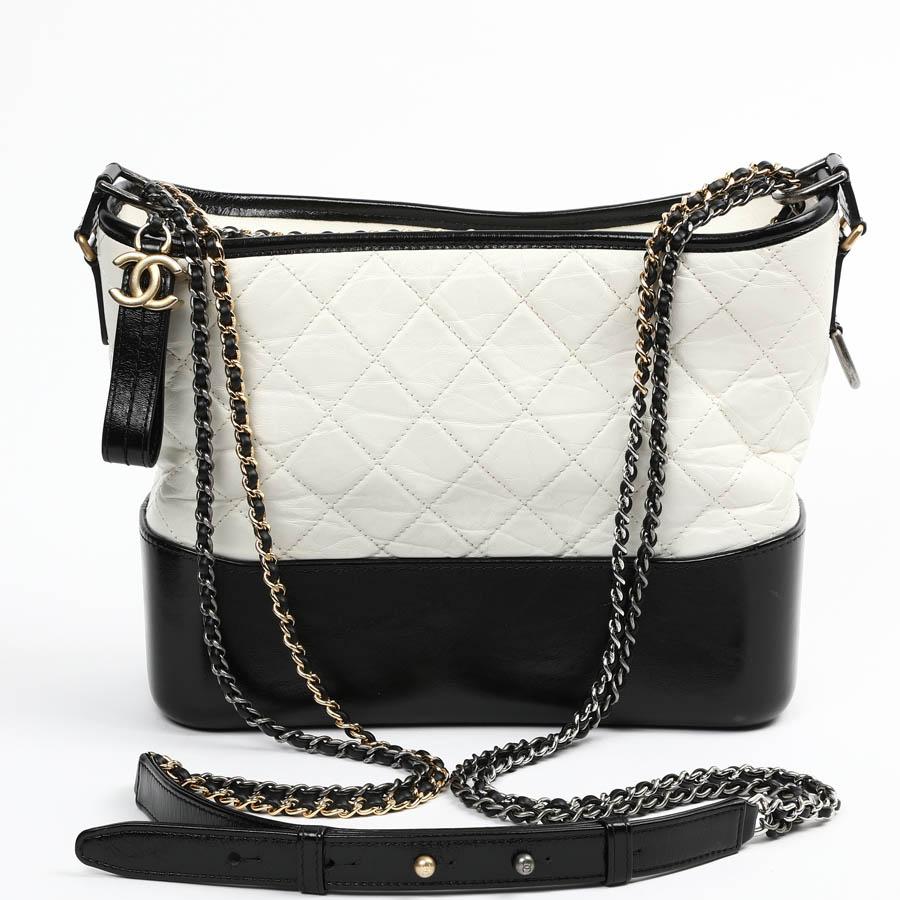 Iconic. This It-bag was created in tribute to Gabrielle Chanel by Karl Lagerfeld by giving him his first name.  
The jewelry is in two-tone gold and aged silver metal. Its uniqueness is the way of wearing it which is great. Carried on the shoulder,