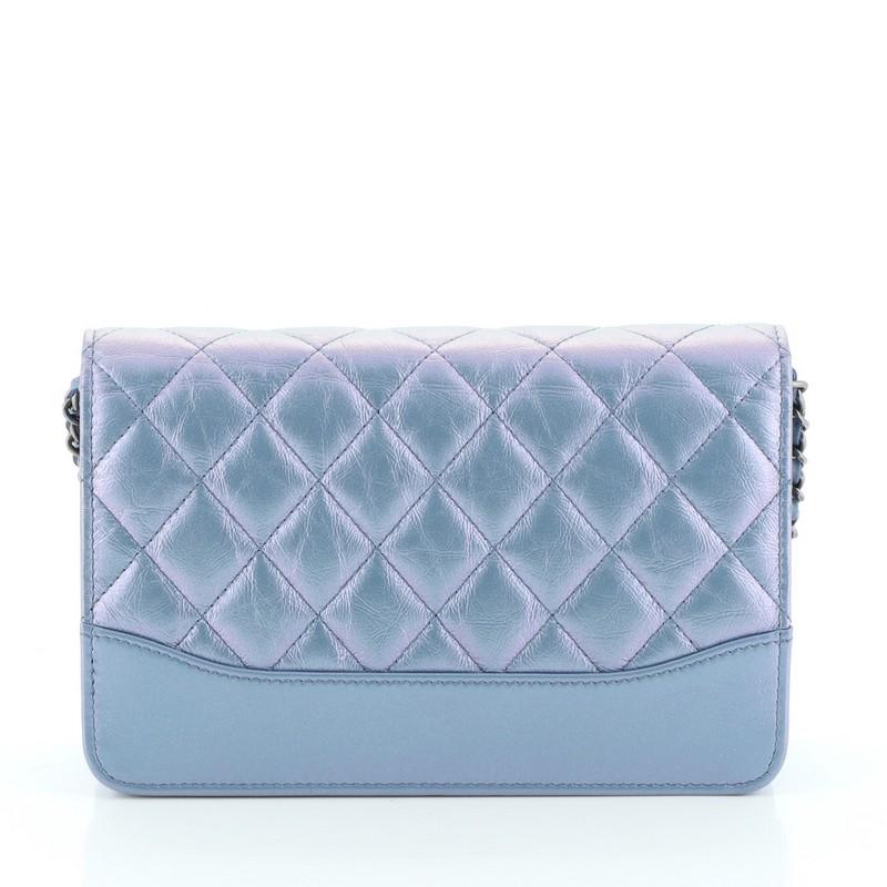 Chanel Gabrielle Wallet on Chain Quilted Aged Calfskin 7