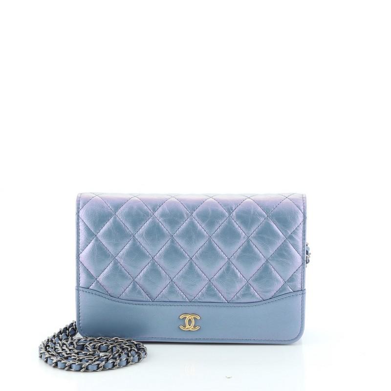 Chanel Gabrielle Wallet on Chain Quilted Aged Calfskin 4