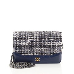Chanel Gabrielle Wallet on Chain Tweed with Leather