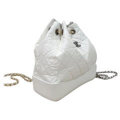 Chanel Gabrielle White Backpack