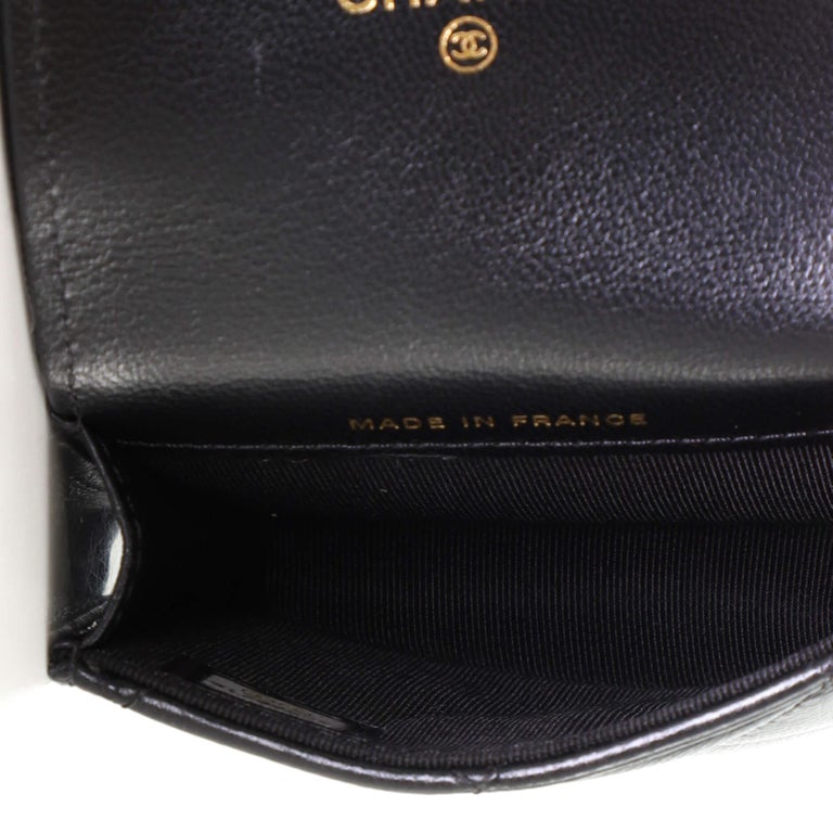 Chanel Garter Thigh Bag with Chains Quilted Lambskin Micro at 1stDibs