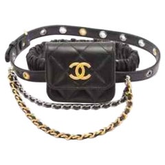 Chanel Garter Thigh Micro Mini Bag with Chains