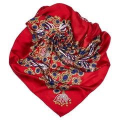 Chanel Gem Printed Silk Scarf