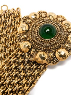 Chanel Gemstone-embellished chain bracelet