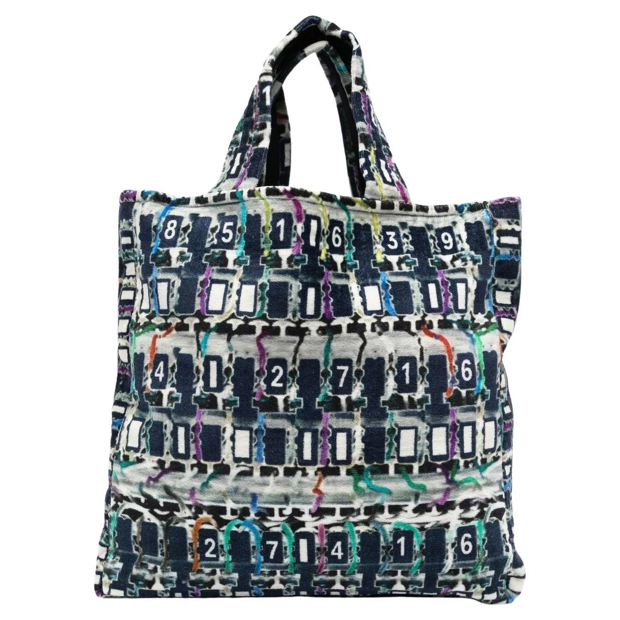 Chanel Geometric Print Large Beach Tote at 1stDibs