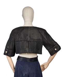 Chanel Giacca Traforata Pearl Nera