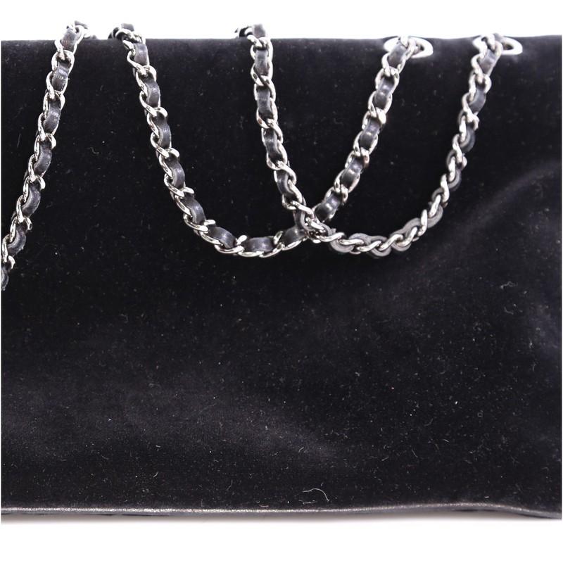 Chanel Giant Mademoiselle Lock Chain Shoulder Bag Velvet Medium 4