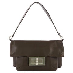 Chanel Giant Mademoiselle Lock Shoulder Bag Quilted Leather Medium