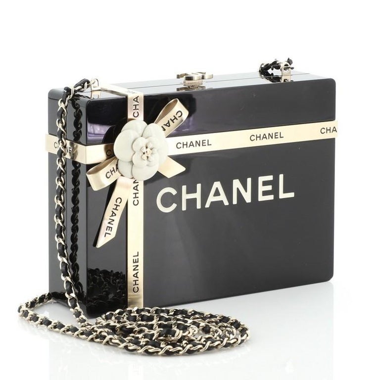 Chanel Gift Box Minaudiere Plexiglass at 1stDibs | chanel minaudiere, chanel  gift boxes, chanel gift set with bag