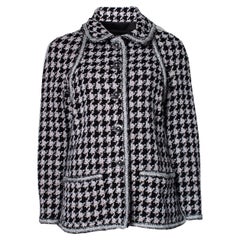 Chanel Gigi Hadid Style CC Buttons Black Tweed Jacket