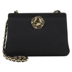 Chanel Gilded Camellia Shoulder Bag Satin Mini