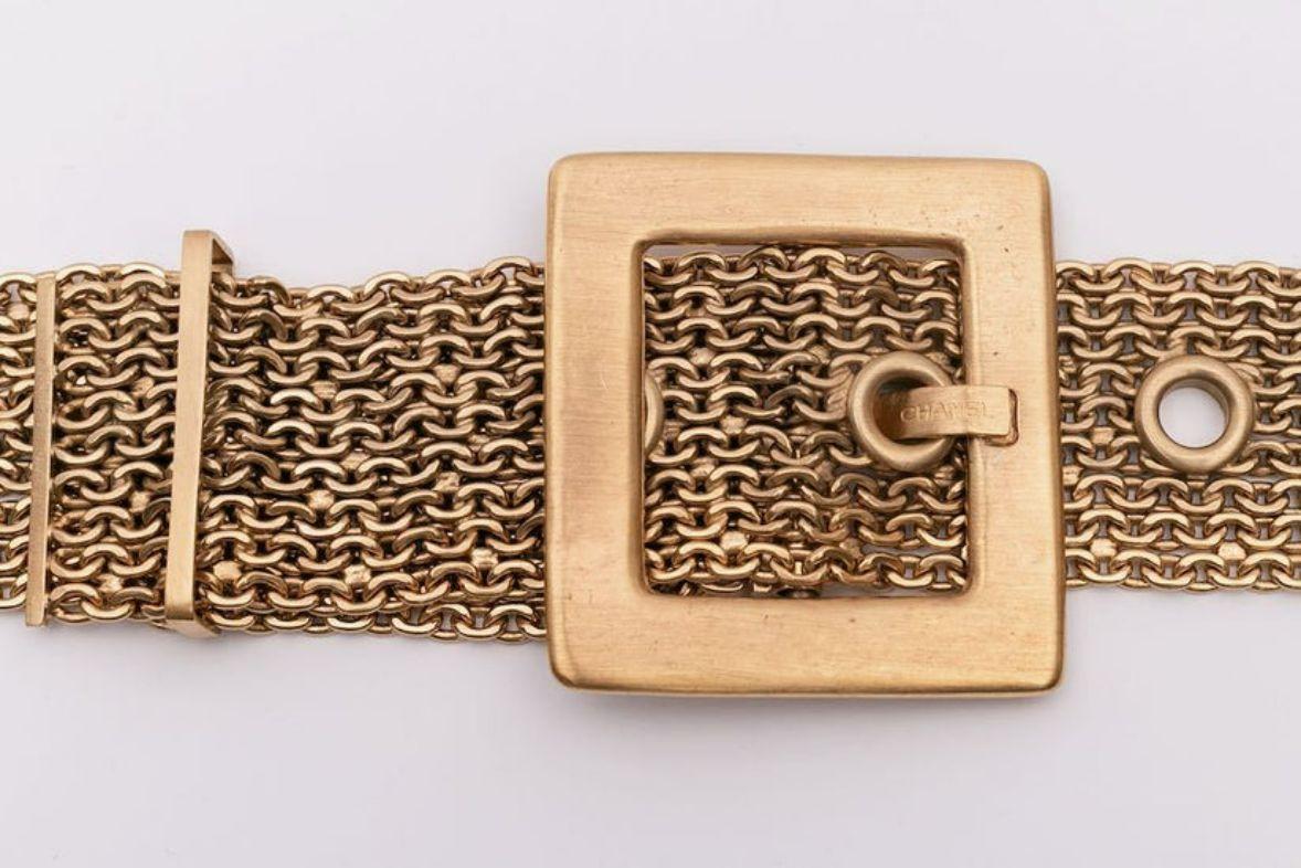 Chanel Gilded Metal Belt Fall Collection, 2007 In Excellent Condition In SAINT-OUEN-SUR-SEINE, FR