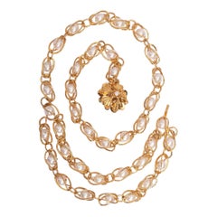 Chanel Gilded Metal "Cages" Belt