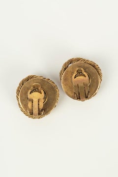 Chanel Gilded Metal Nest Earrings, 1984