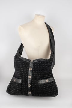 Chanel Girl Bag with Black Tweed, Lurex and Lamb Leather, 2014