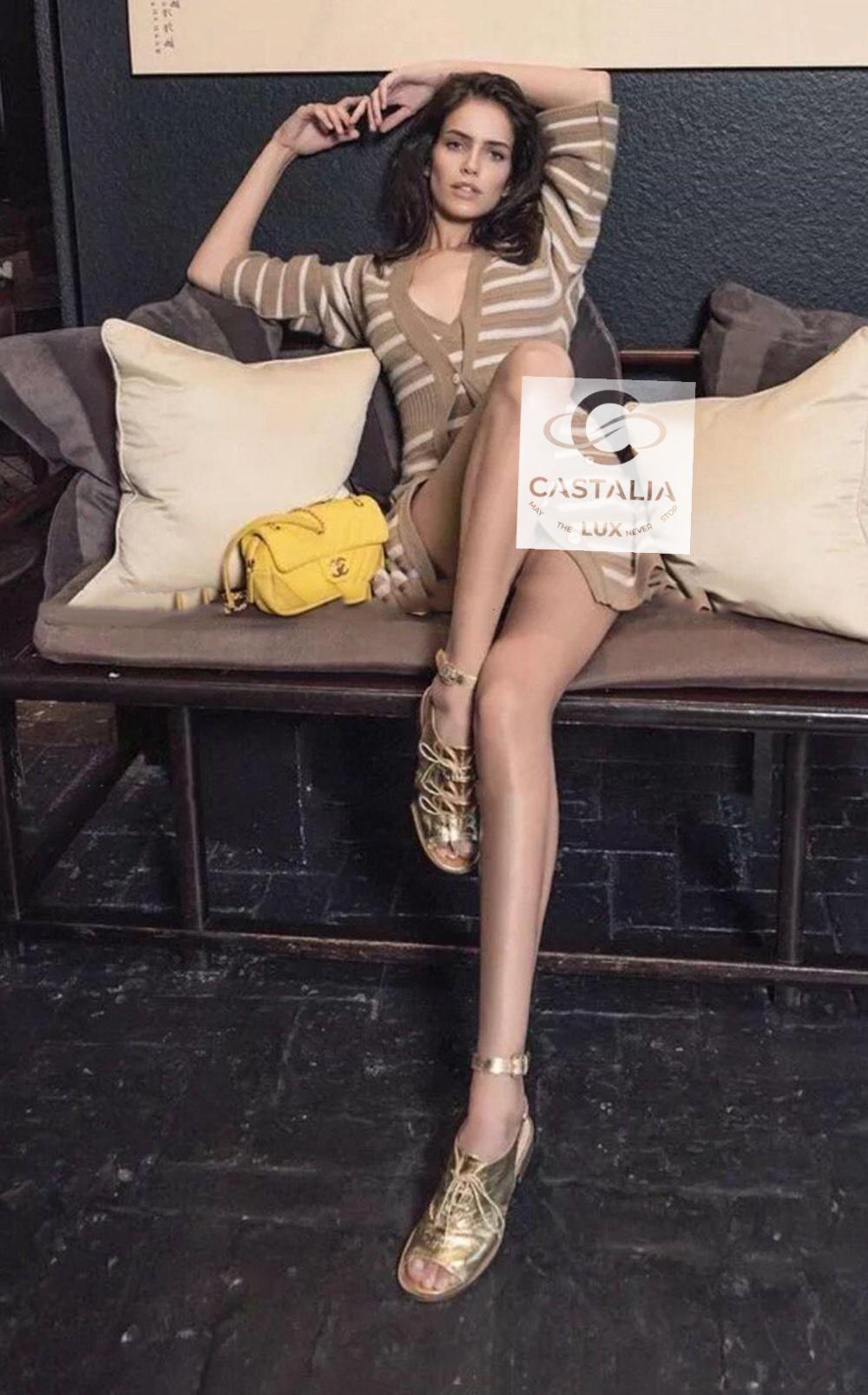 Chanel Stile Gisele Bundchen Ensemble beige in cashmere 38 Fr. 3