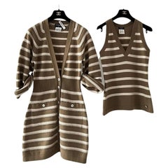 Chanel Stile Gisele Bundchen Ensemble beige in cashmere 38 Fr.