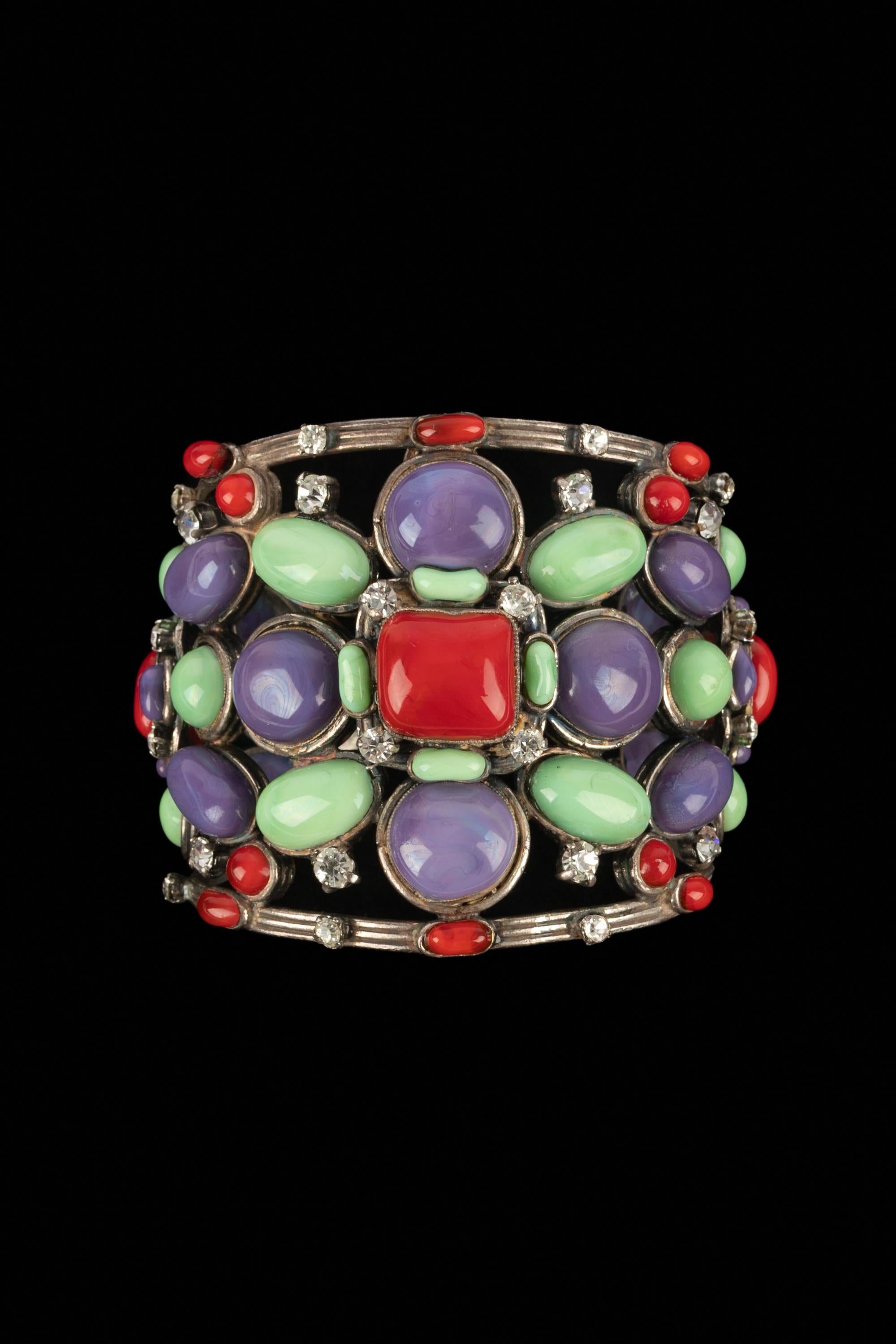 Bracelet en pâte de verre Chanel Excellent état - En vente à SAINT-OUEN-SUR-SEINE, FR