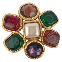 Chanel glass paste brooch fall-winter 1991