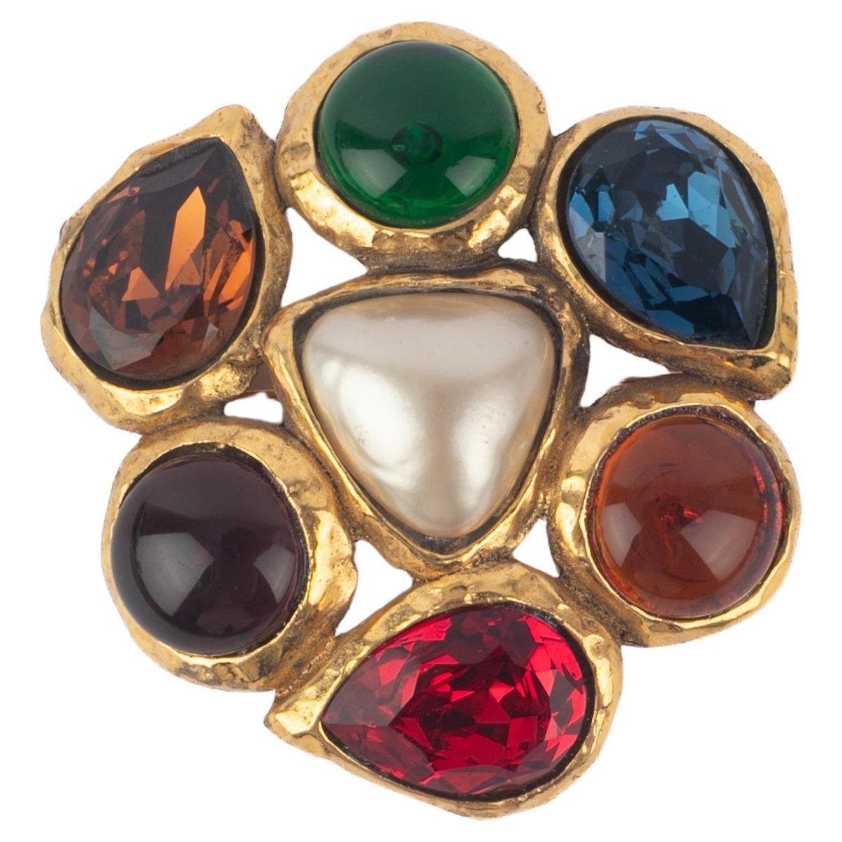 Chanel glass paste brooch fall-winter 1991