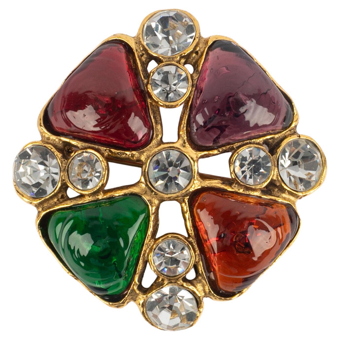 Spilla in pasta di vetro Chanel