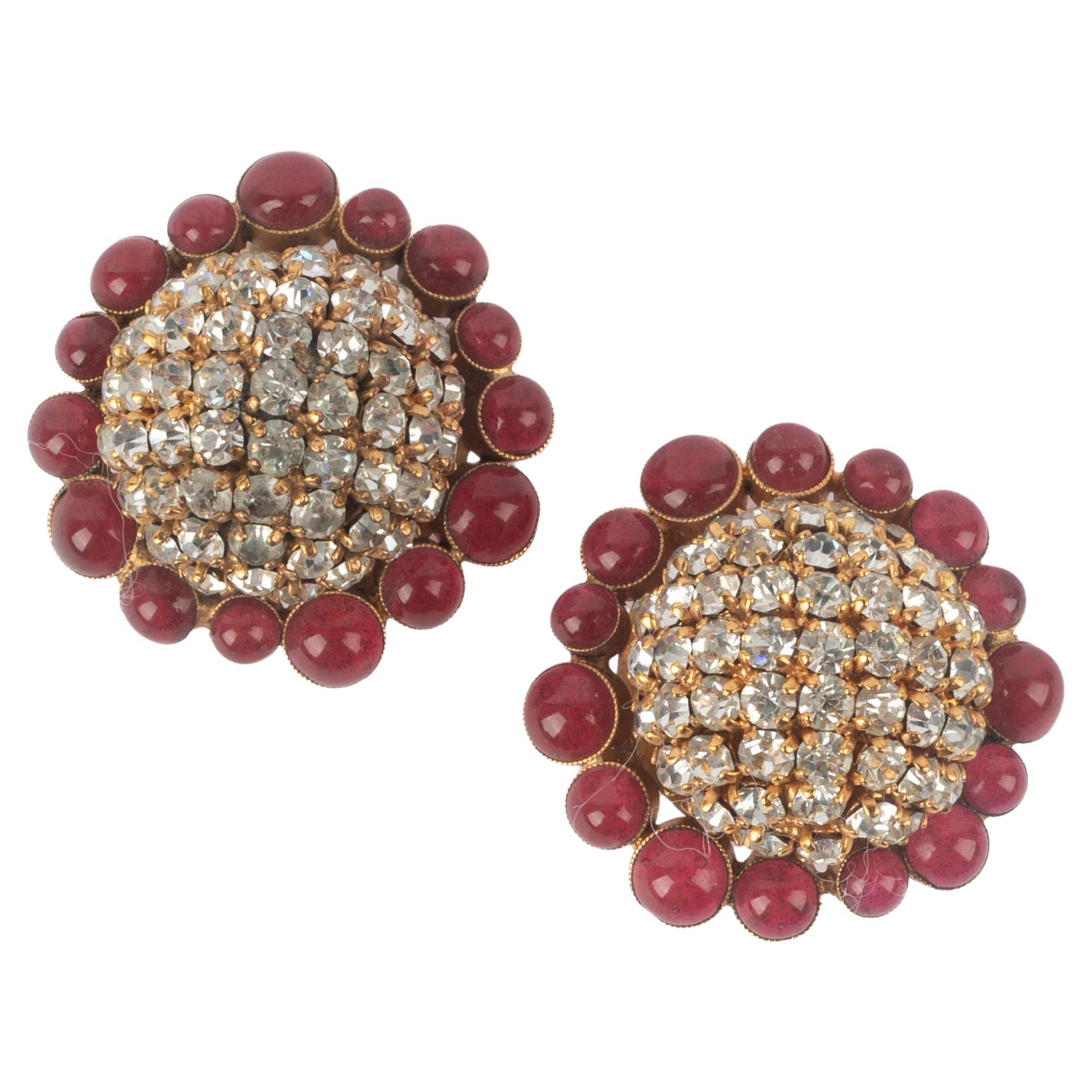 Orecchini in pasta di vetro Chanel