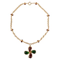 Chanel Glass Paste Necklace, 1980s