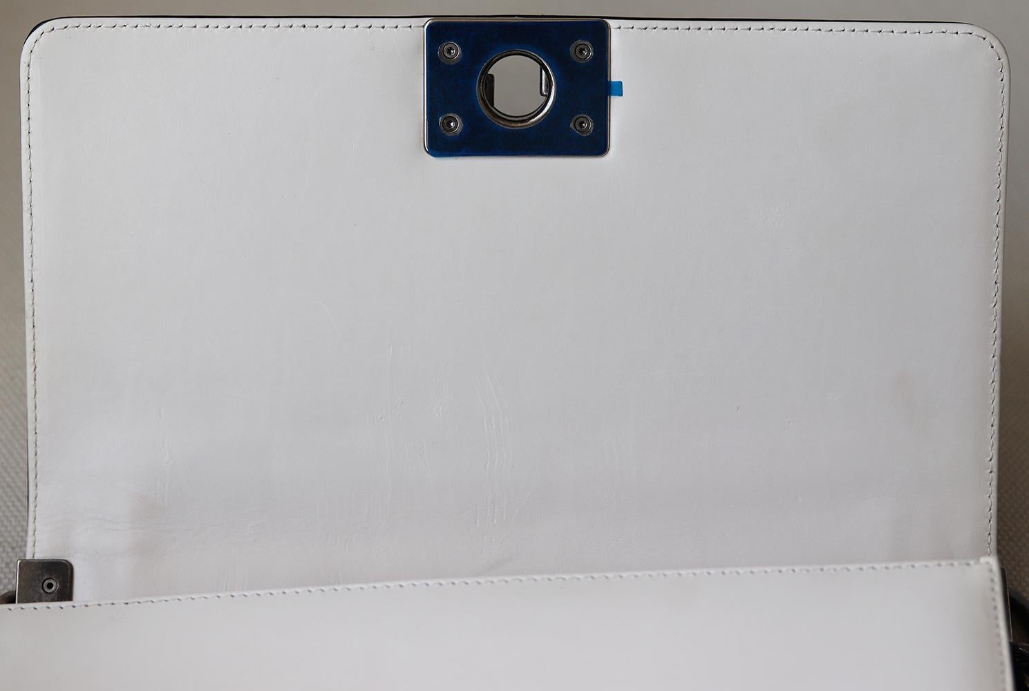 Chanel Glazed Calfskin Leather Boy Flap Bag 2
