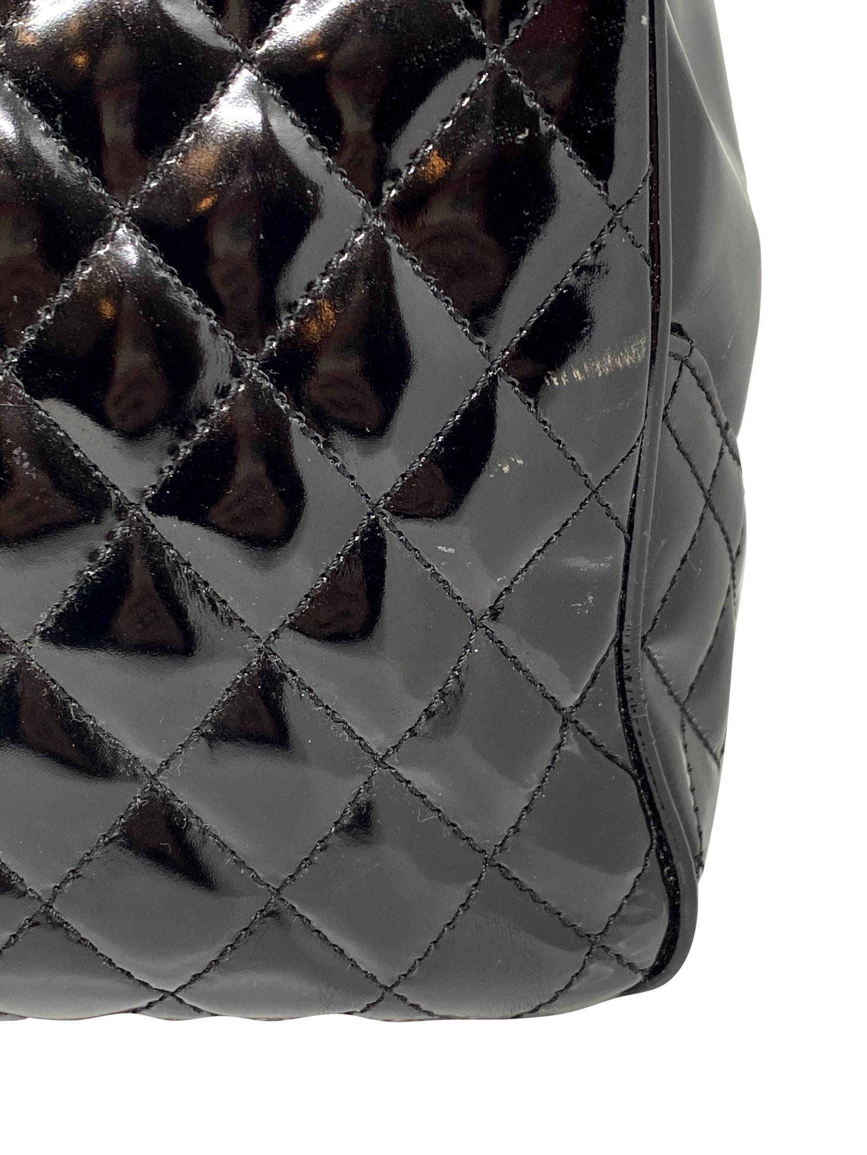 Chanel Umhängetasche aus glasiertem Lammleder:: gesteppt:: Mademoiselle Kelly Top Handle:: 2009. 3