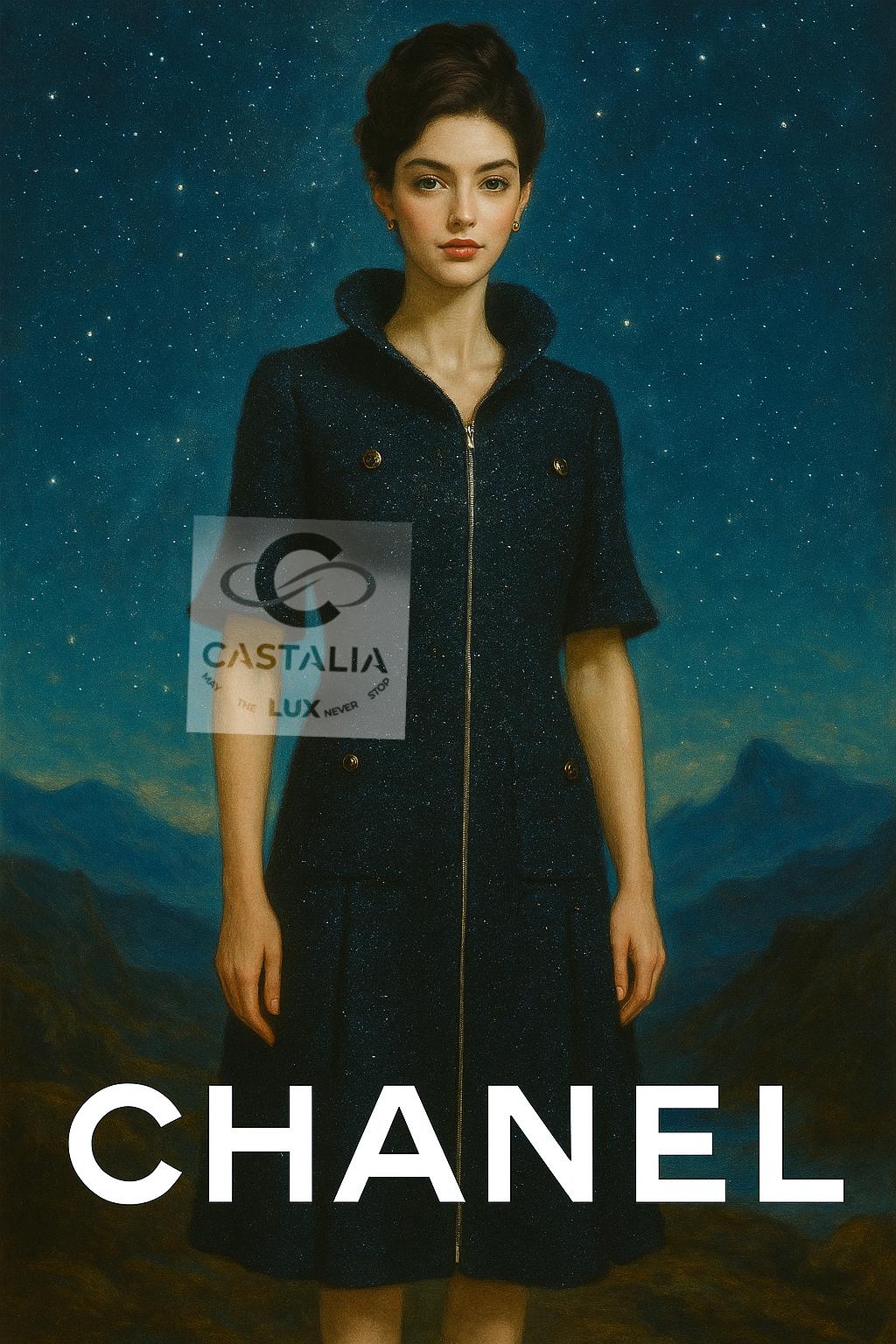 CHANEL Simmetweed Dress — Globalization Fall 2013 Collection by Karl Lagerfeld

~ A masterstroke of structured elegance, 

this Chanel Black shimmer tweed dress from Karl Lagerfeld’s visionary GLOBALIZATION Fall 2013 Collection fuses cosmopolitan