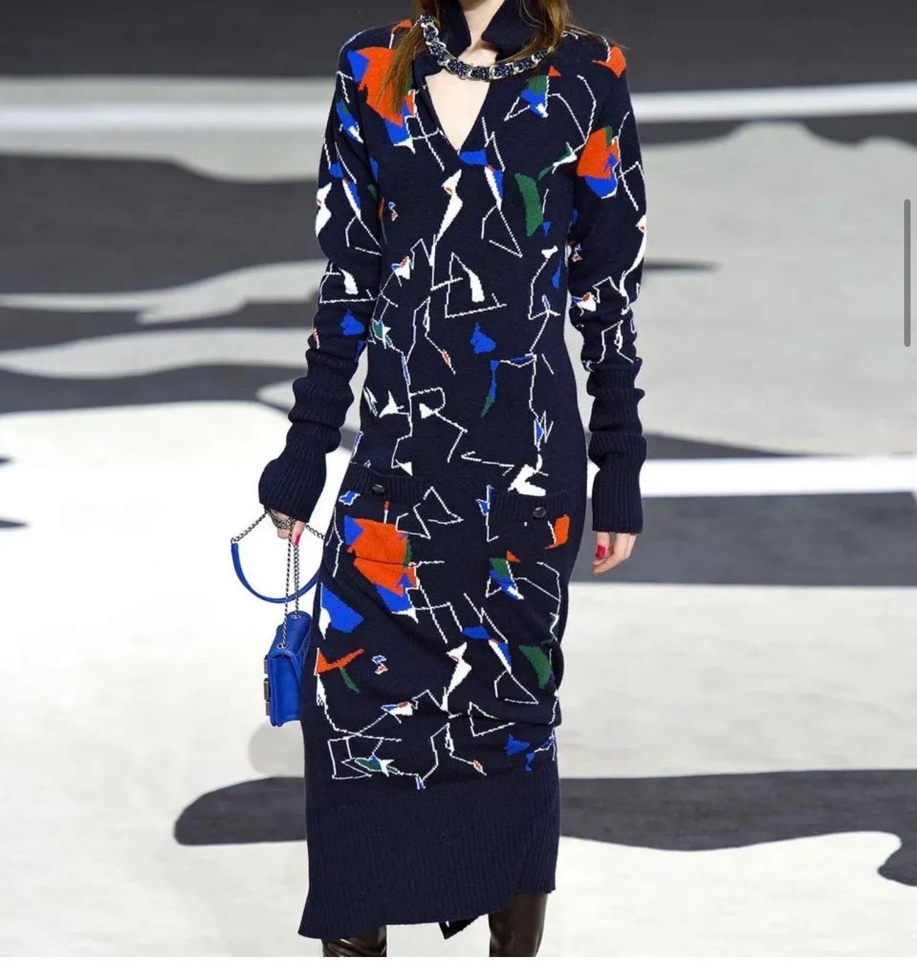Chanel Globalization Midi Cashmere Dress 3