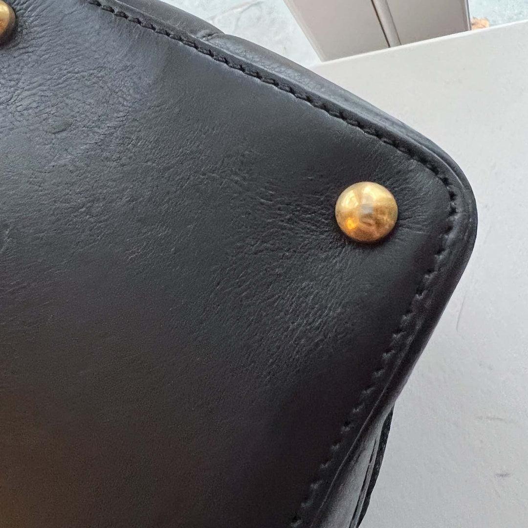 Chanel Globe Trotter Jumbo Flap Black Caviar Leather Bag Gold Hardware 6
