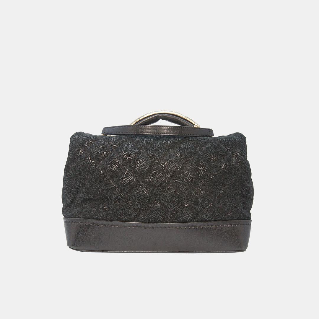 Chanel Globe Trotter Jumbo Flap Black Caviar Leather Bag Gold Hardware In Good Condition In London, GB