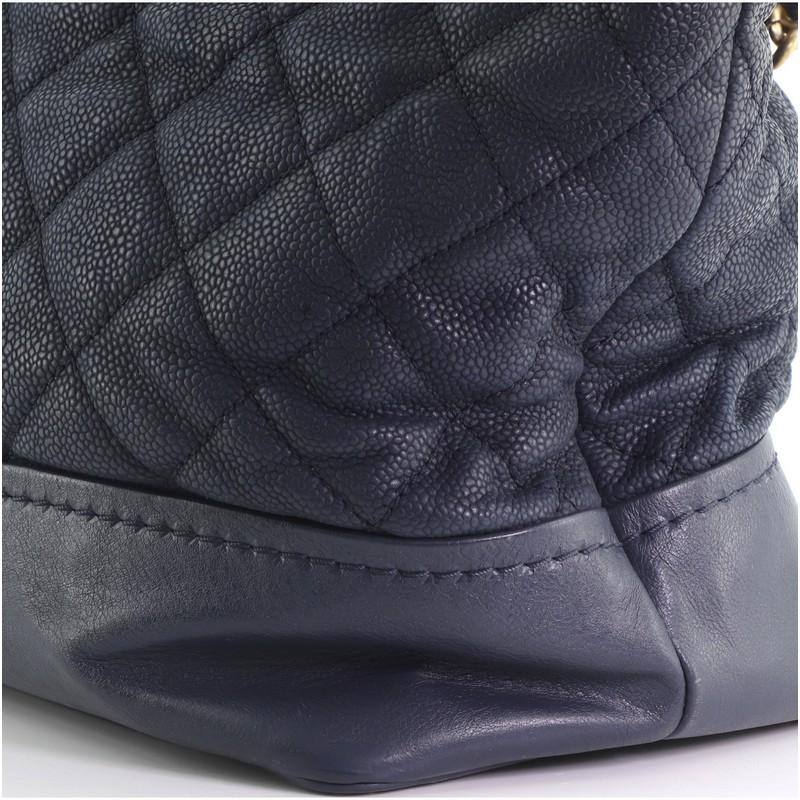 Chanel Globetrotter Drawstring Shopping Tote Quilted Iridescent Caviar Large 2