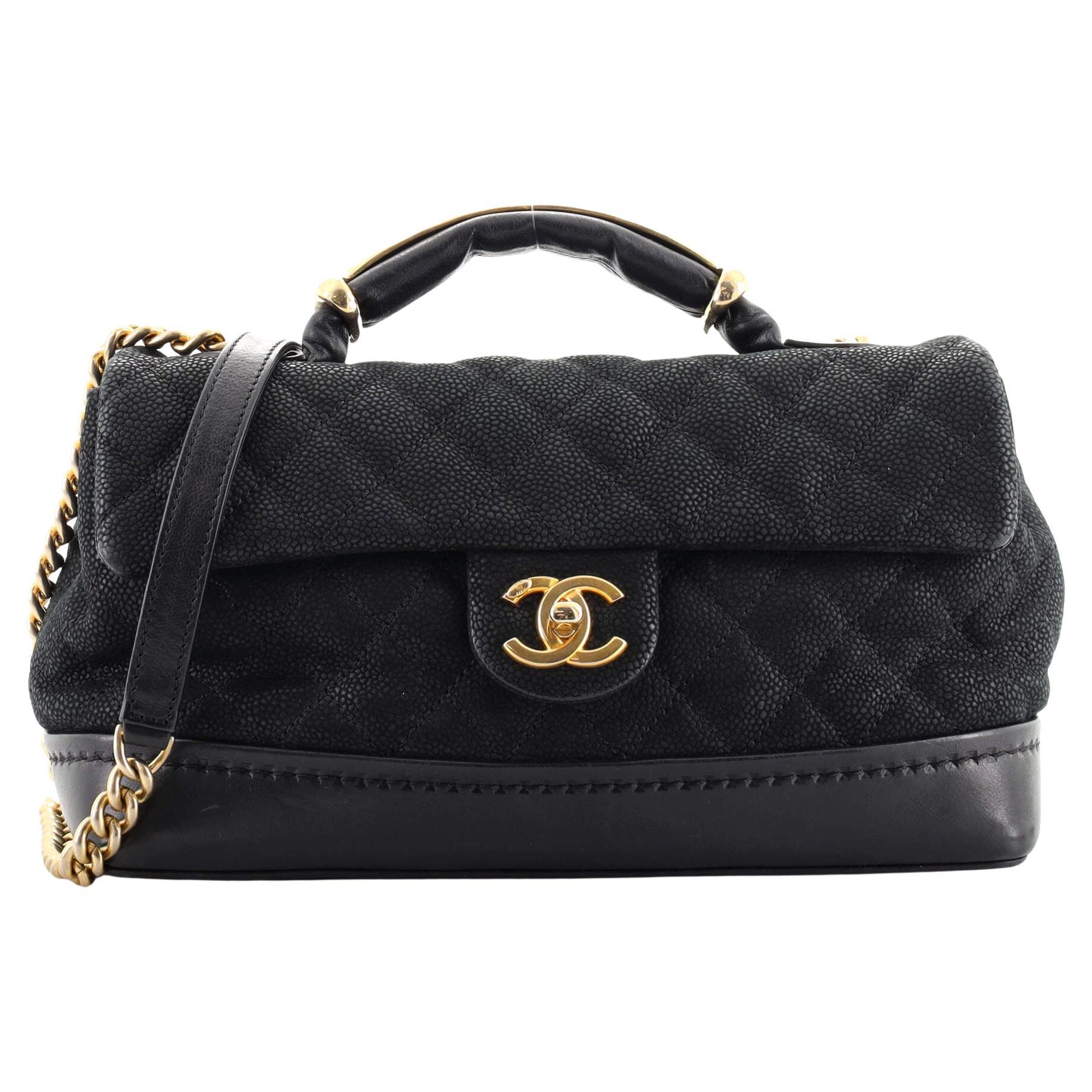 Chanel Globetrotter Flap Bag Quilted Caviar Medium at 1stDibs